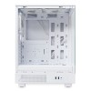 Корпус без блока питания/ Case HSPD F510, Panoramic Mid Tower, White, TG, 0.5 SPCC, 3x120mm ARGB (FNW010) ATX, mATX, mITX 180/280/160mm 1x2.5", 1x3.5", 7xPCI 2xUSB-A 3.0 356x218x467mm HSPD