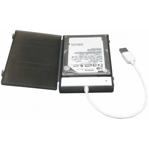 Внешний корпус для HDD/SSD AgeStar SUBCP1 2.5 SATA USB 2.0 - Черный пластиковый