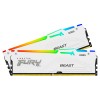 Память оперативная/ Kingston 32GB 5200MT/s DDR5 CL40 DIMM (Kit of 2) FURY Beast White RGB XMP Kingston