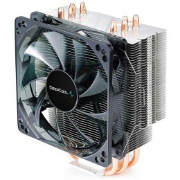 Кулер Deepcool Gammaxx 400 Blue Basic Soc-AM5/AM4/1200/1700/1851 черный 4-pin 18-30dB Al+Cu 130W 640gr Ret (DP-MCH4-GMX400P-BL) [DP-MCH4-GMX400P-BL]