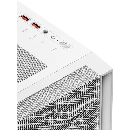 Корпус PC Cooler C3D510 WH ARGB белый ATX с поддержкой 5 вентиляторов 120/140 мм и 2xUSB 3.0