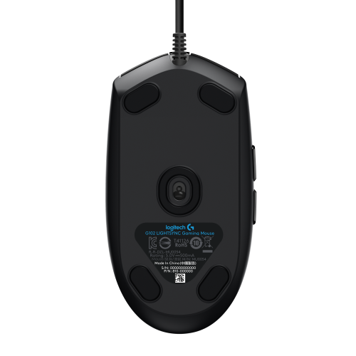 Logitech G102 LIGHTSYNC Gaming Mouse - Черная Игровая Мышь с RGB Подсветкой