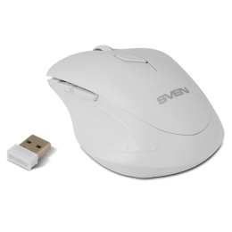 Беспроводная мышь SVEN RX-425W белая (5+1кл. 800-1600DPI, блист)