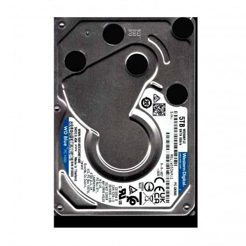 Жесткий диск/ HDD WD SATA3 5Tb 2.5"" Blue 4800 RPM 128Mb 1 year warranty (replacement ST5000LM000, WD40NPJZ, ST4000LM024) WD