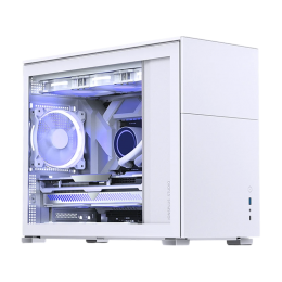 Корпус компьютерный Mini-Tower/ Case JONSBO D31 STD, Mini-Tower, TG, no fan, 1xUSB-A 3.2 + 1xUSB-C 3.2, mATX, mDTX, mITX White