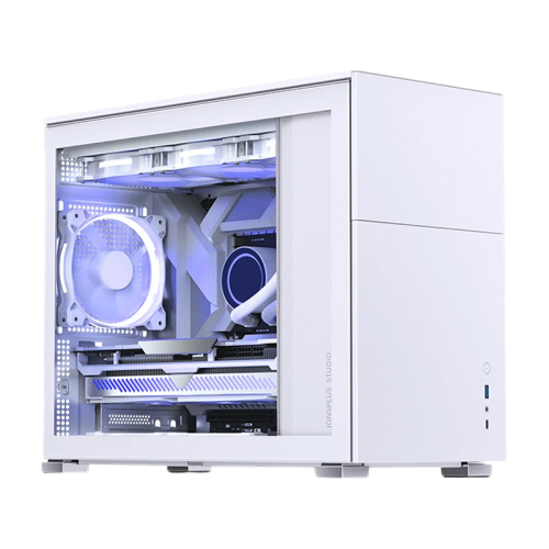 Корпус Mini-Tower JONSBO D31 STD: Белый компьютерный кейс без вентилятора с USB-A 3.2 и USB-C 3.2 для mATX, mDTX, mITX
