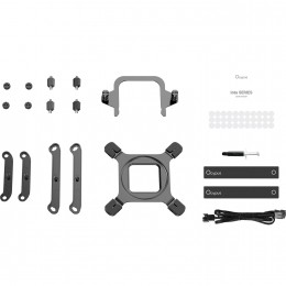 Система жидкостного охлаждения/ Water Cooling System Ocypus Iota L24 BK (280W, 240mm, LED temp, Black, ARGB Pump, Fans: 2x120mm, 77CFM, 2000RPM/ Pump height 65mm, 27dBA, 3100RPM, Rad thickness 27mm/ S: 1851, 1700, 1200, 115X, AM5, AM4)