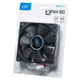 Вентилятор для корпуса Deepcool XFan 120 120х120x25 черный 3-pin 4-pin (Molex) 24дБ (DP-FDC-XF120) Ret