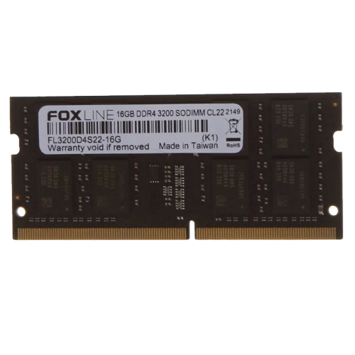 Память оперативная/ Foxline SODIMM 16GB 3200 DDR4 CL22 (2Gb*8) Foxline