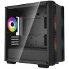 Корпус Deepcool CC360 ARGB черный mATX с поддержкой 5 вентиляторов 120мм и 4 вентиляторов 140мм