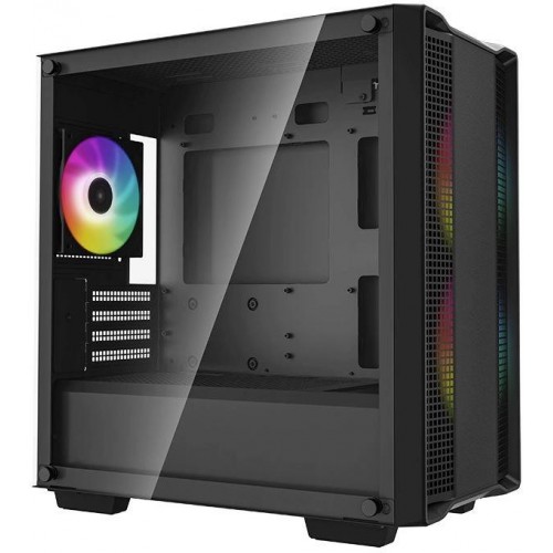 Корпус Deepcool CC360 ARGB черный mATX с поддержкой 5 вентиляторов 120мм и 4 вентиляторов 140мм