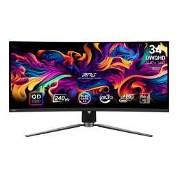 Монитор/ MPG 341CQPX QD-OLED 34.18", 3440 x 1440, QD-OLED, 178x178, 240Hz, 0.03ms, 2xHDMI, DP, 3xUSB, 1xType-C c PD, LTS 100x100VESA, 1y