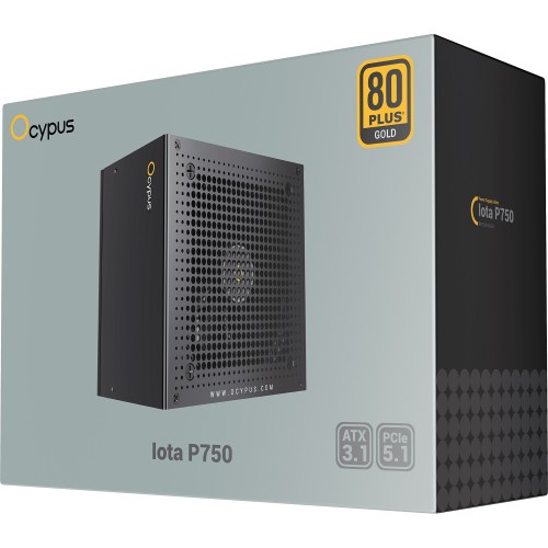 Блок питания ПК Ocypus Iota P750, 750W 80+ Gold, Полностью модульный, ATX, Идеальное решение для мощных систем
