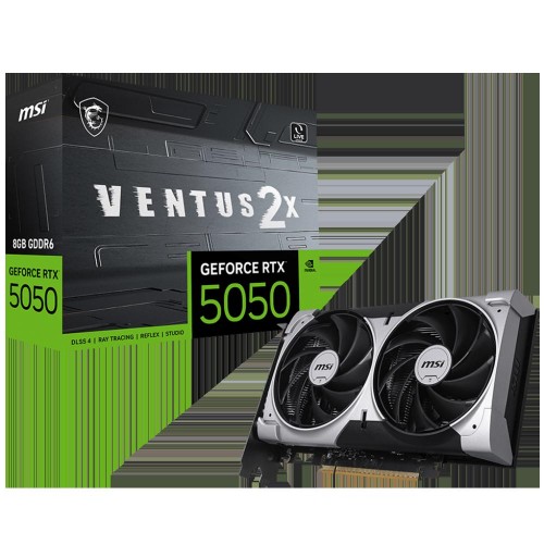 Купить видеокарту MSI RTX 5050 8G VENTUS 2X - производительность NVIDIA GeForce GDDR6 для игр и работы