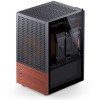 Корпус без блока питания/ Case JONSBO T6, Mini-Tower, 1x140mm, 1xUSB-A 3.0 + 1xUSB-C 3.2, mITX, wood panel + wooden handle Black JONSBO