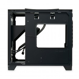 Корпус без блока питания/ Case HSPD M211, Mesh Mini-tower, Black, TG, 0.7 SPCC, no fans,mATX, mITX, 175/330/150mm, 2x2.5", 1x3.5", 4xPCI, 2xUSB-A 3.0, ARGB strip, 336x211x350mm