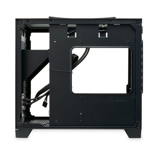 Корпус без блока питания/ Case HSPD M211, Mesh Mini-tower, Black, TG, 0.7 SPCC, no fans,mATX, mITX, 175/330/150mm, 2x2.5", 1x3.5", 4xPCI, 2xUSB-A 3.0, ARGB strip, 336x211x350mm HSPD