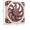 Кулер для корпуса/ Case Cooler Noctua NF-A12x25 G2 PWM (120x120x25mm, 4-pin PWM, 63.15CFM, 22.5dBA, 1800RPM, Beige/Brown)