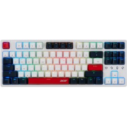 Клавиатура Acer OKR302 механическая белый USB беспроводная BT/Radio for gamer LED (ZL.KBDEE.016) кабель 1.6м