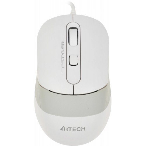 Купить оптическую мышь A4Tech Fstyler FM10 белую/серую с разрешением 1600dpi и USB-подключением