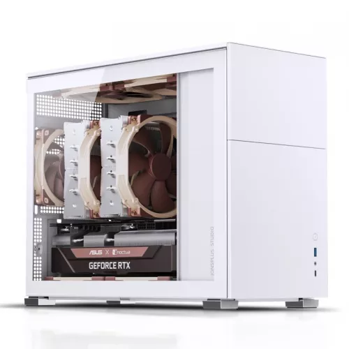 Корпус Mini-Tower JONSBO D31 STD: Белый компьютерный кейс без вентилятора с USB-A 3.2 и USB-C 3.2 для mATX, mDTX, mITX