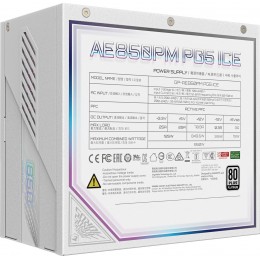 Блок питания Gigabyte ATX 850W GP-AE850PM PG5 ICE Gen.5 80+ platinum (20+4pin) APFC 120mm fan 8xSATA Cab Manag RTL [GP-AE850PM PG5 ICE]