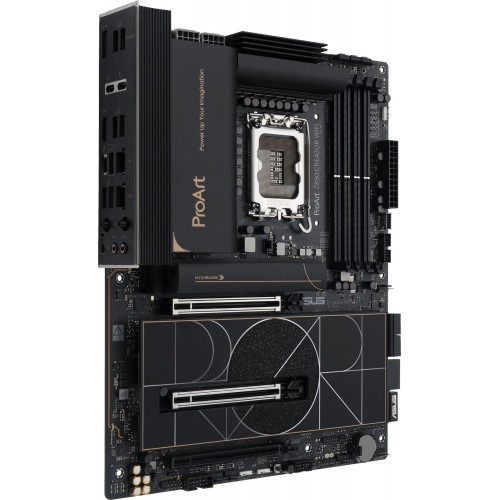 Купить материнскую плату Asus PROART Z890-CREATOR WIFI Soc-1851 с поддержкой Intel Z890, 4xDDR5, 10Gigabit и 2.5Gigabit RAID