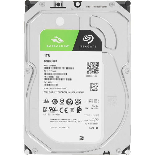 Купить RECERTIFIED HDD Seagate Barracuda 1TB SATA3 7200rpm с гарантией 1 год