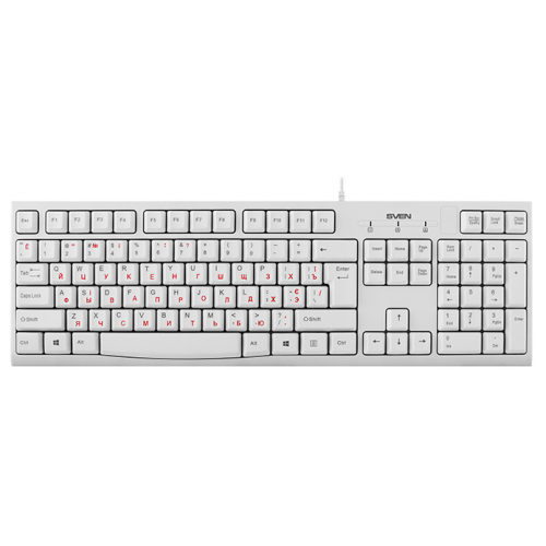 Клавиатура SVEN KB-S300 белая Sven