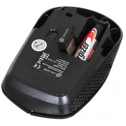 Мышь Оклик 486MW черный оптическая 1600dpi беспров. USB для ноутбука 3but (1196555)