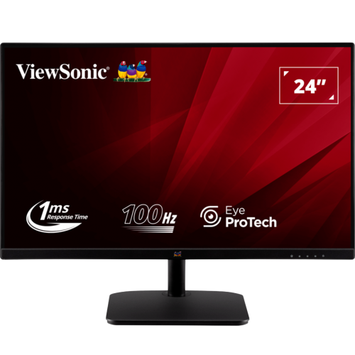 Монитор ViewSonic 23.8" VA2432-MHD-3 черный IPS LED 1ms 16:9 HDMI M/M матовая 1300:1 250cd 178гр/178гр 1920x1080 100Hz VGA DP FHD 2.4кг ViewSonic
