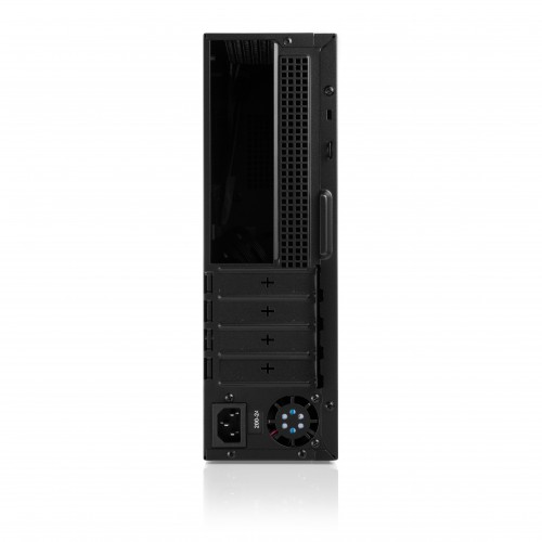 Корпус с блоком питания 400Вт Foxline FL-461 mATX: Черный, с USB 3.0 и Type-C