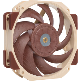 Кулер для корпуса/ Case Cooler Noctua NF-A12x25r PWM (120x120x25mm, 4-pin PWM, 60.1CFM, 22.6dBA, 2000RPM, Beige/Brown)