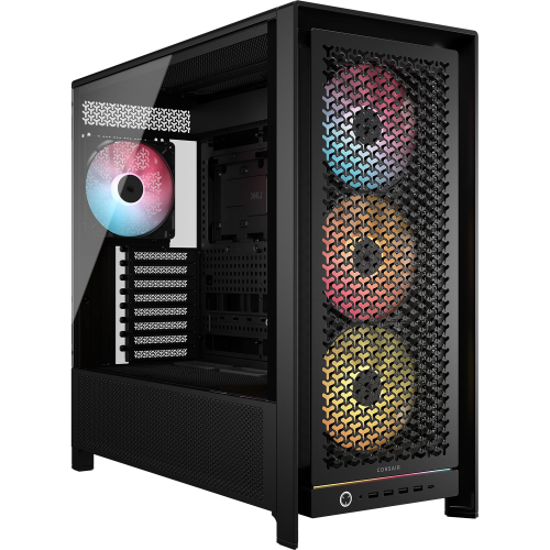 Купить корпус Corsair Frame 5000D RS ARGB: Высокоэффективный Midi-Tower без блока питания, 4x140mm ARGB, поддержка E-ATX, ATX, mATX, mITX в черном цвете
