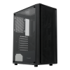 Корпус без блока питания/ Case HSPD M530, Mesh Mid Tower, Black, TG, 0.4 SPCC, no fans ATX, mATX, mITX 155/290/200mm 2x2.5", 2x3.5", 7xPCI 1xUSB-A 3.0, 2xUSB-A 1.0 335x193x445mm