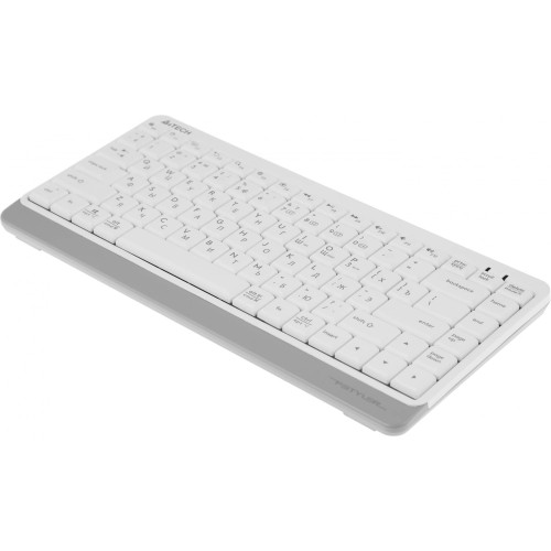 Клавиатура A4Tech FBK11 белый/серый - Беспроводная USB BT/Radio Slim для Комфорта и Стиля