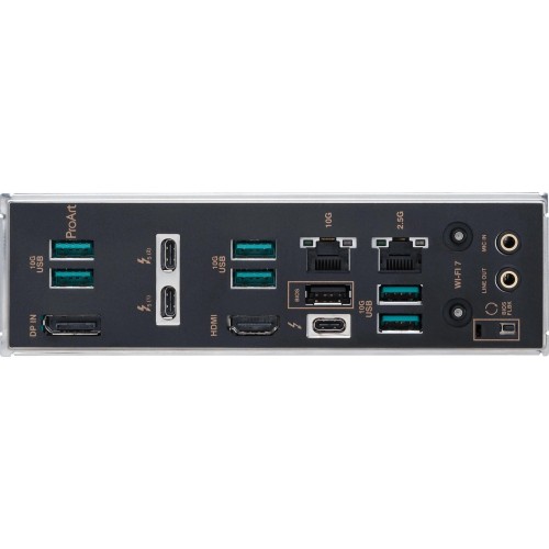 Купить материнскую плату Asus PROART Z890-CREATOR WIFI Soc-1851 с поддержкой Intel Z890, 4xDDR5, 10Gigabit и 2.5Gigabit RAID