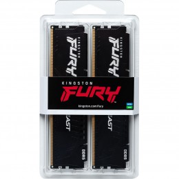 Память оперативная/ Kingston 32GB 6400MT/s DDR5 CL32 DIMM (Kit of 2) FURY Beast Black EXPO