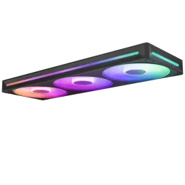 Кулер для корпуса ПК/ Case Cooler NZXT F360 RGB Core (120x120x25mm, 4-pin PWM, RGB, 75.12CFM, 30dBA, 2400RPM, Black, Single-Frame RGB Fan Unit)