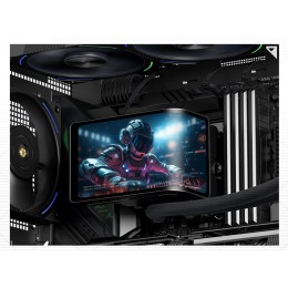 Водяное охлаждение для процессора/ Water Cooling System Thermalright Wonder Vision 360 Turbo (360mm, LED, Black, ARGB/ Fans: 3x120mm, 120.38CFM, 44.7dBA, 3000RPM/ Pump height 107mm, 6400RPM, Rad thickness 27mm/ S: 1700, 1200, 1851, 115X, 2011, 2066, AM5, 