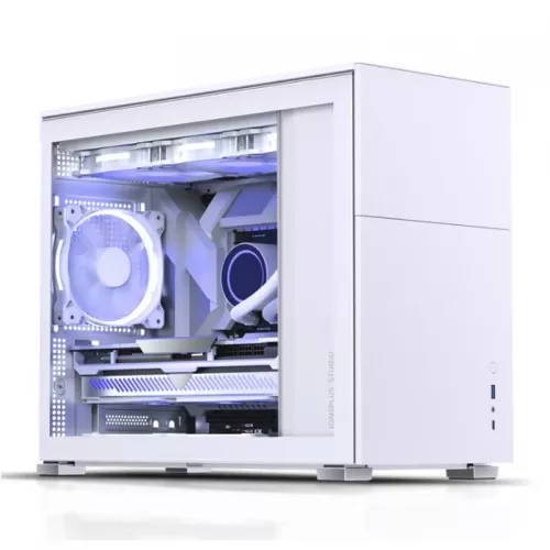 Корпус Mini-Tower JONSBO D31 STD: Белый компьютерный кейс без вентилятора с USB-A 3.2 и USB-C 3.2 для mATX, mDTX, mITX