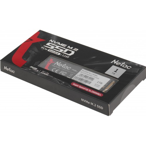 Купить твердотельный накопитель Netac PCIe 3.0 x4 1TB NT01NV2000-1T0-E4X NV2000 M.2 2280 - Высокая скорость и надежность для вашего ПК