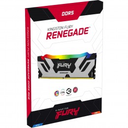 Память оперативная/ Kingston 32GB 6400MT/s DDR5 CL32 DIMM (Kit of 2) FURY Renegade RGB XMP