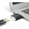 Купить внешнюю звуковую карту Vention USB черного цвета – идеальное решение для качественного звука.