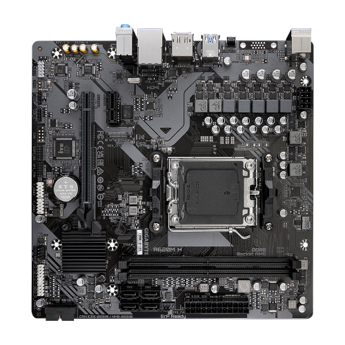 Материнская плата/ MB GIGABYTE AMD A620 sAM5, 2xDDR5(96GB), HDMI 2.1/DP, 1xPCIe 4.0x16, 1xPCIe 3.0, 1xLAN, 4xSATA 6Gb/s, 1xM.2, 2xUSB 3.2, 4xUSB 2.0, 1xPS/2, mATX