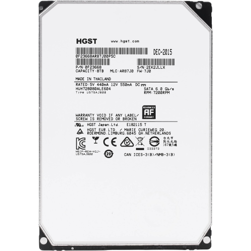 Жесткий диск HGST Ultrastar 8TB SATA 7200RPM - Ремонтированный с гарантией 1 год