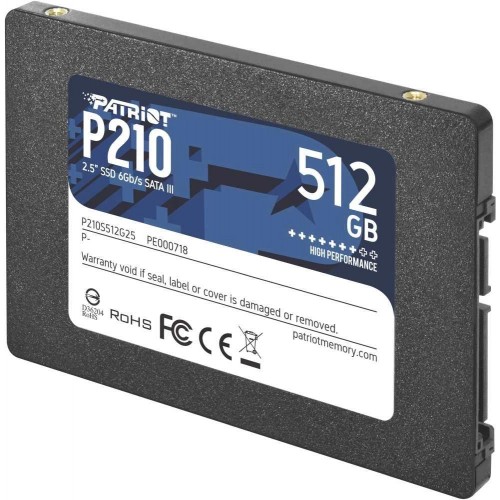 Купить твердотельный накопитель Patriot SATA-III 512GB P210S512G25 2.5 — высокая скорость и надежность для вашего ПК