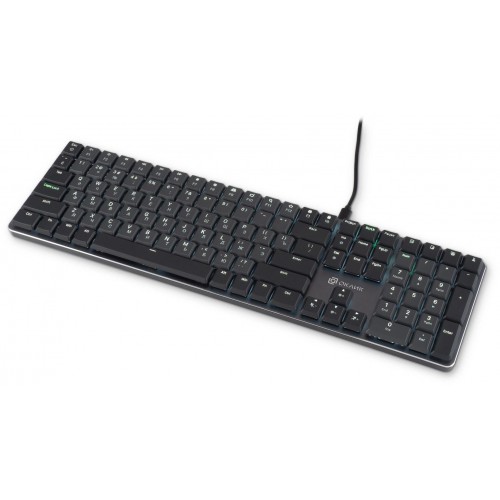 Клавиатура Оклик K953X: Механическая USB Multimedia LED с Кабелем 1.5м в Черном/Сером Цвете