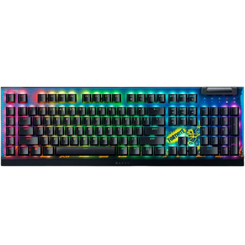Клавиатура Razer BlackWidow V4 X (Yellow Switch) Fortnite Edition - Игровая клавиатура с US Layout для побед в Fortnite