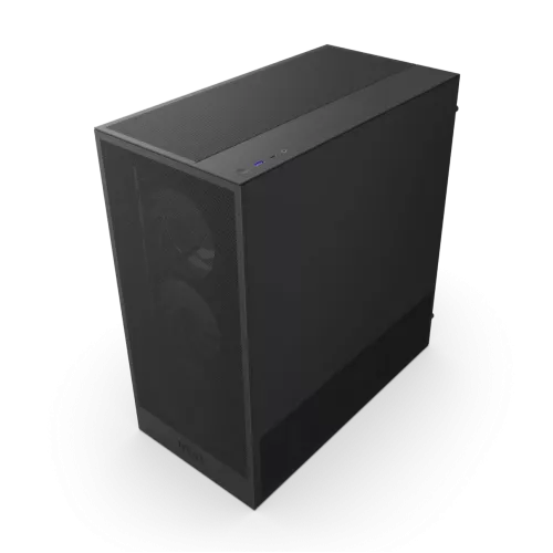 Корпус без блока питания/ Case NZXT H5 Flow RGB, Midi-Tower, TG, 3x120mm RGB + 1x120mm, 1xUSB-A 3.2 + 1xUSB-C 3.2, E-ATX, ATX, mATX, mITX Black NZXT